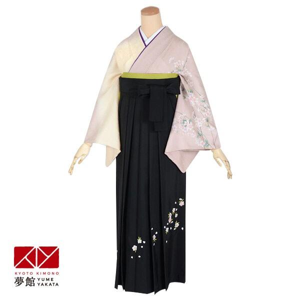 卒業式 袴レンタル 先生 教員 訪問着袴 フルセット 上品 紅藤色　枝垂桜に花菱 HG298