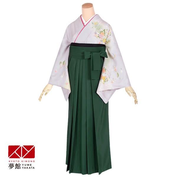 卒業式 袴レンタル 先生 教員 訪問着袴 フルセット 上品 薄紫　四季花丸紋 HG315
