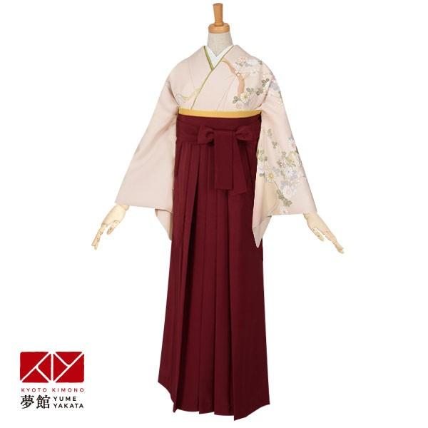卒業式 袴レンタル 先生 教員 訪問着袴 フルセット 上品 ピンク　扇面に枝垂菊 HG368