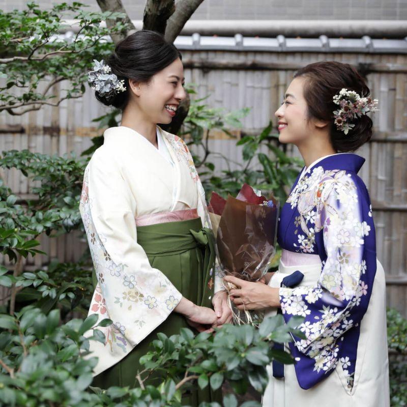 訪問着+長襦袢　フルセット　橋　枝垂柳　桜　しあわせガード　入学式　卒業式　L3 ho-ma700.jpg