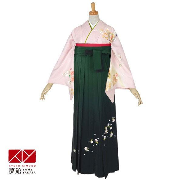 卒業式 袴レンタル 先生 教員 訪問着袴 フルセット 上品 ピンク　扇面に草花 HG678