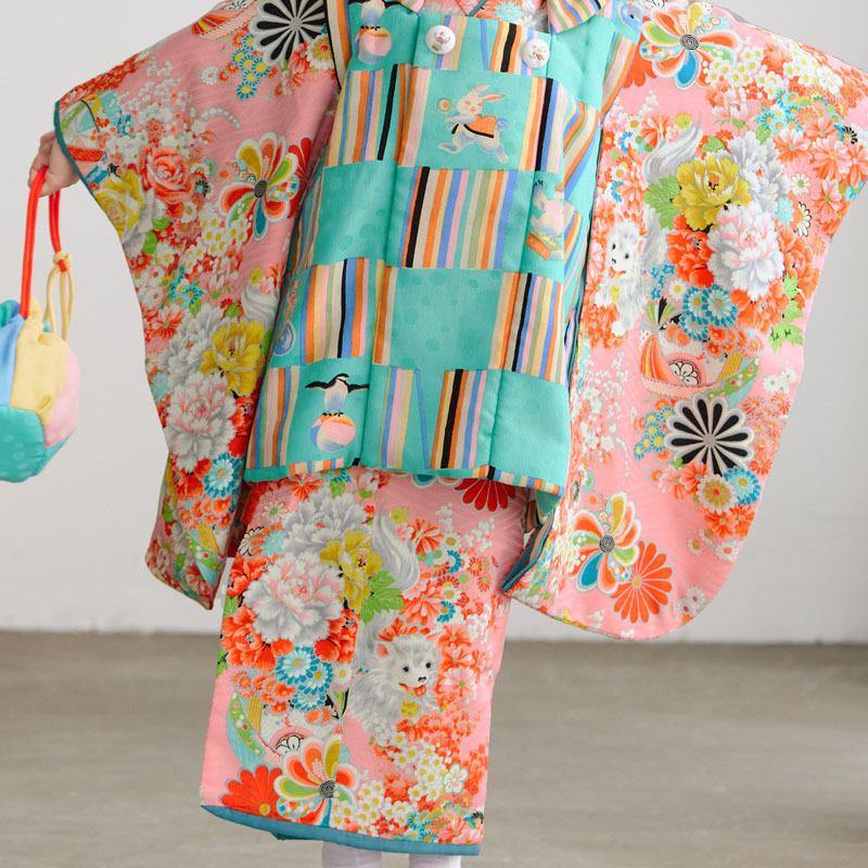 【超美品】七五三 モダン着物 黄緑 楽天市場】七五三 着物 3歳 緑の通販