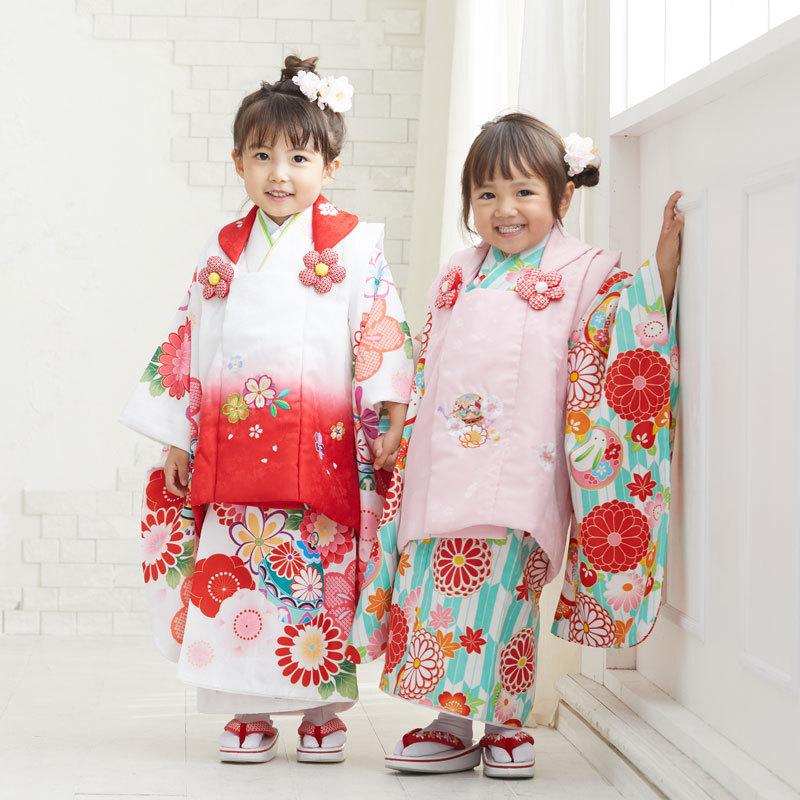 セール開催中！ 753 七五三 着物レンタル 3歳 女の子 フルセット