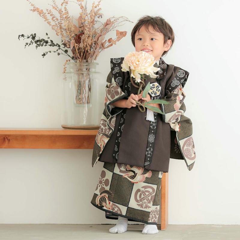 七五三 着物レンタル 3歳 753 乙葉 ブランド着物 男の子 フルセット