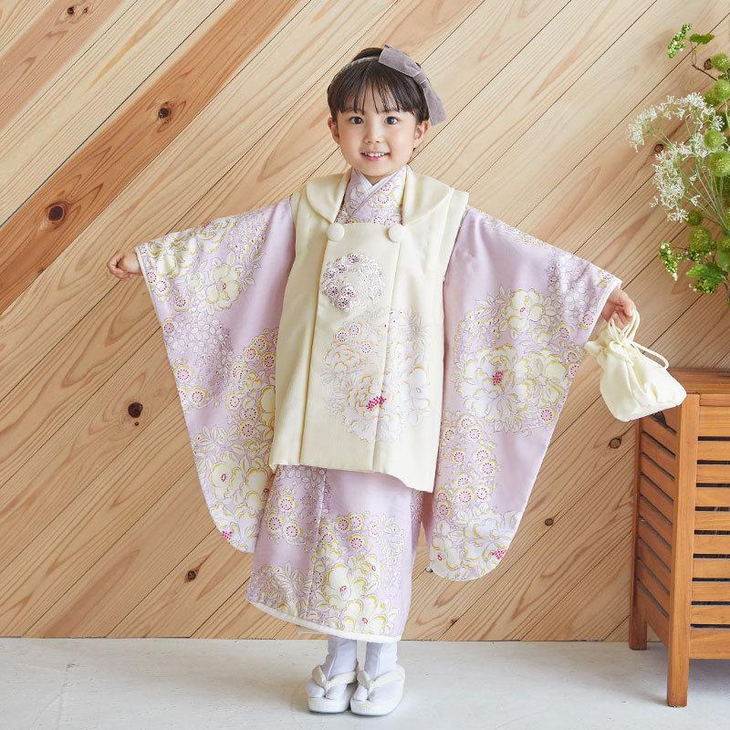 七五三 着物レンタル 3歳 753 ナチュラルビューティー ブランド着物