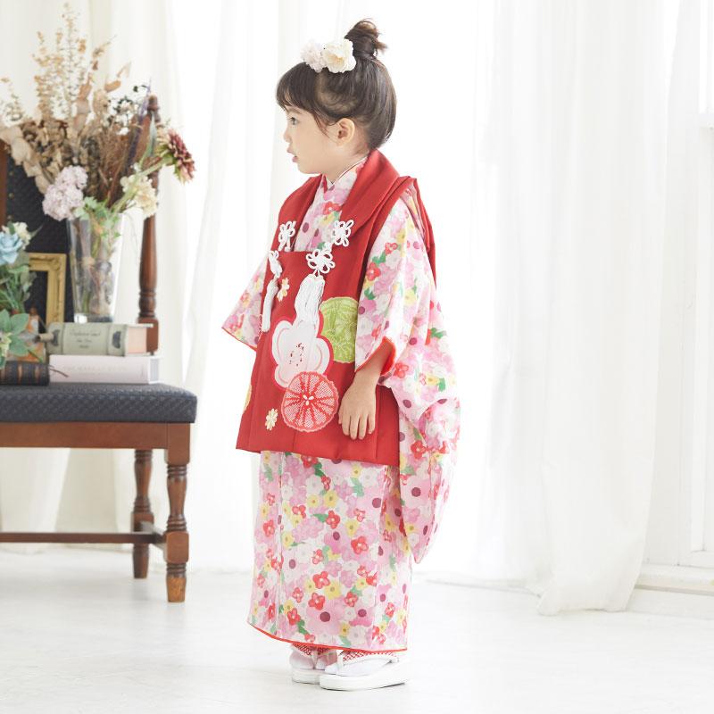 七五三 着物レンタル 3歳 753 かぐら ブランド着物 女の子 フル