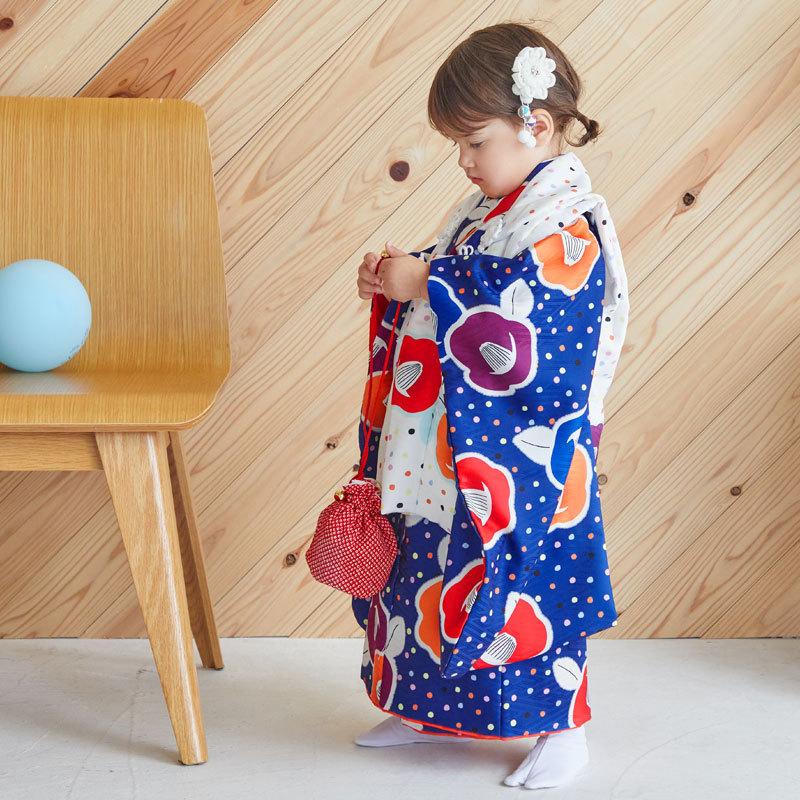 七五三 着物レンタル 3歳 753 かぐら ブランド着物 女の子 フルセット