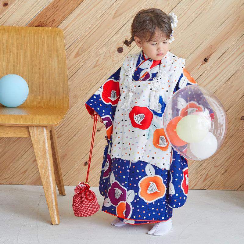 七五三 着物レンタル 3歳 753 かぐら ブランド着物 女の子 フルセット
