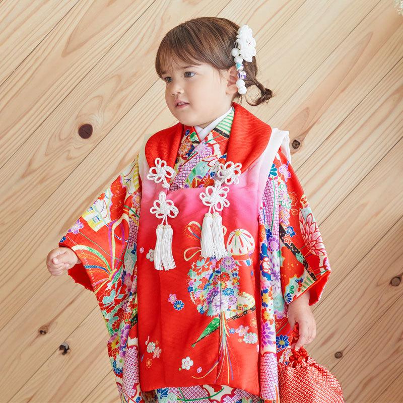 七五三 着物レンタル 3歳 753 式部クラシック ブランド着物 女の子