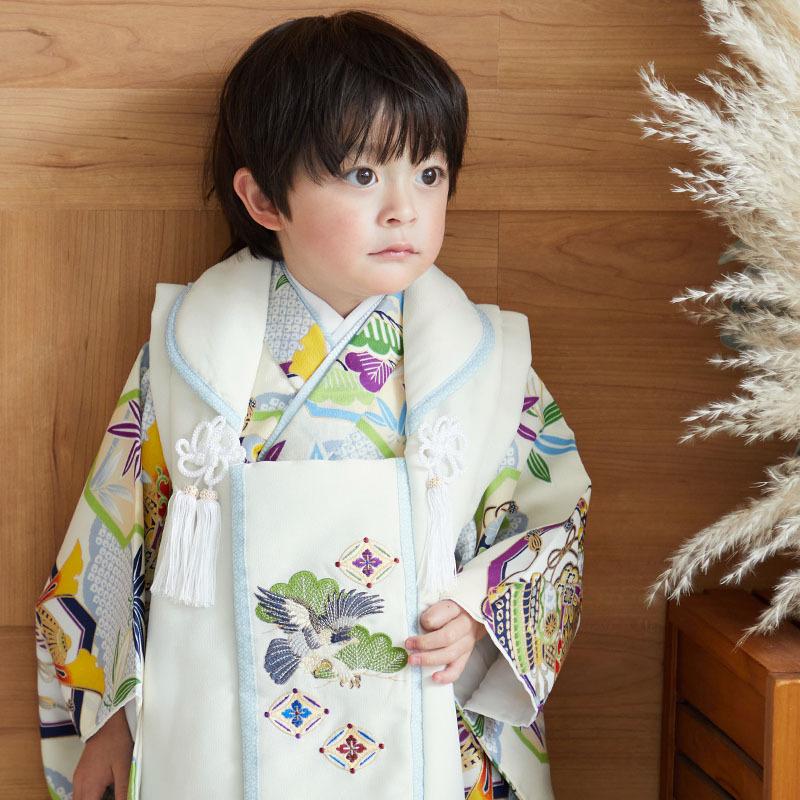 753 七五三 着物レンタル 3歳 男の子 フルセット 被布 オフ 753 七五三 着物レンタル 3歳 男の子 フルセット 被布 オフ