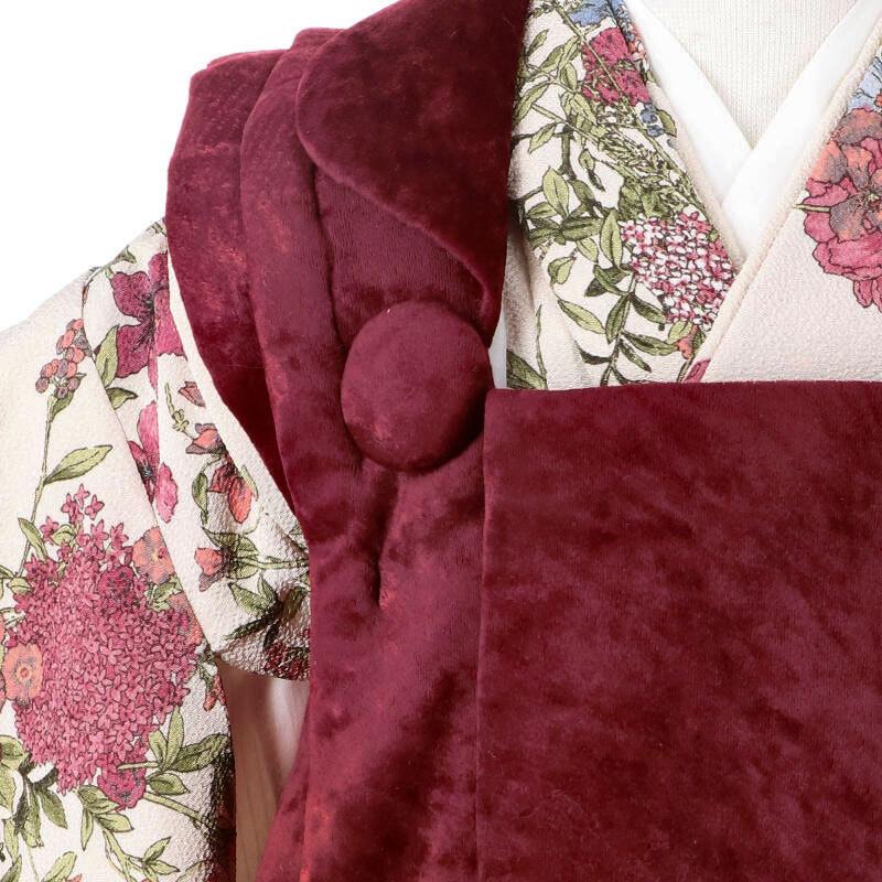 ベルベット被布♡七五三　3歳　女の子　セット　一式　アンティーク　ベロア ベルベット被布♡七五三 3歳 女の子 セット 一式 アンティーク