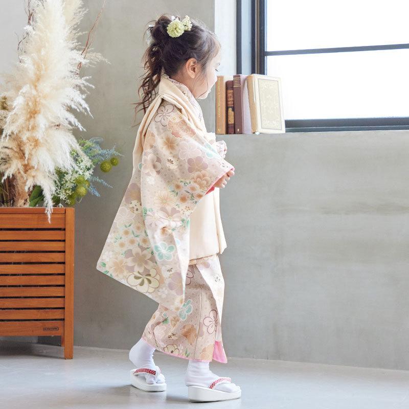 七五三 着物レンタル 3歳 753 かぐら ブランド着物 女の子 フルセット