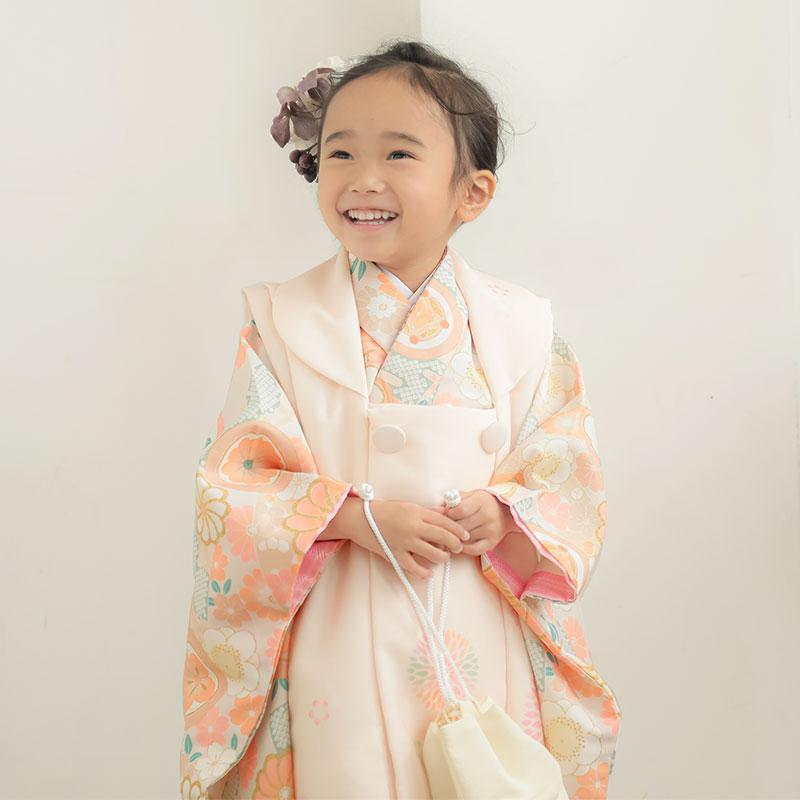 七五三 着物レンタル 3歳 753 かぐら ブランド着物 女の子 フル