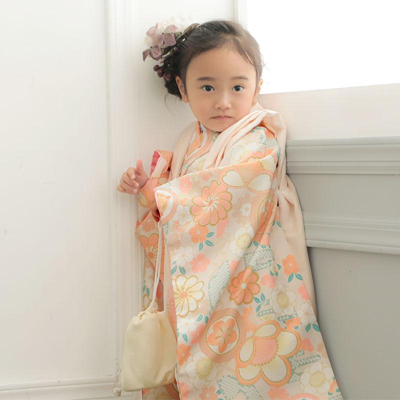 七五三 着物レンタル 3歳 753 かぐら ブランド着物 女の子 フルセット