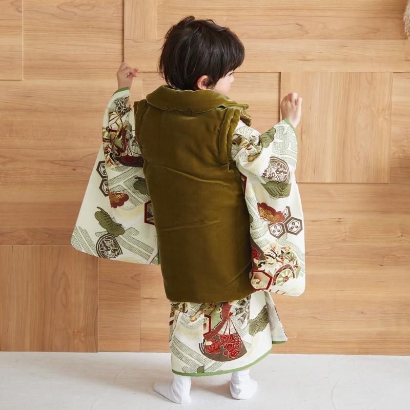 七五三 着物レンタル 3歳 753 華徒然 ブランド着物 男の子 フルセット