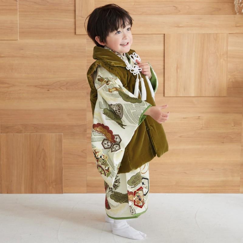七五三 着物レンタル 3歳 753 華徒然 ブランド着物 男の子 フルセット