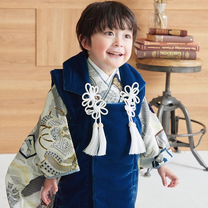 七五三 着物レンタル 3歳 753 華徒然 ブランド着物 男の子 フルセット