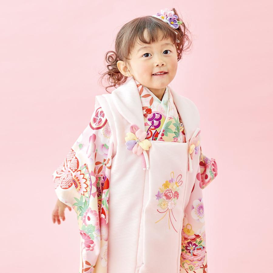 七五三 着物レンタル 3歳 753 式部浪漫 ブランド着物 女の子 フル