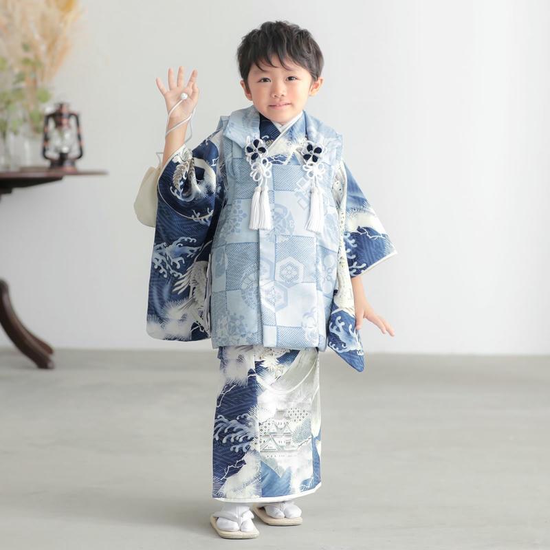 七五三 着物レンタル 3歳 753 華徒然 ブランド着物 男の子 フルセット