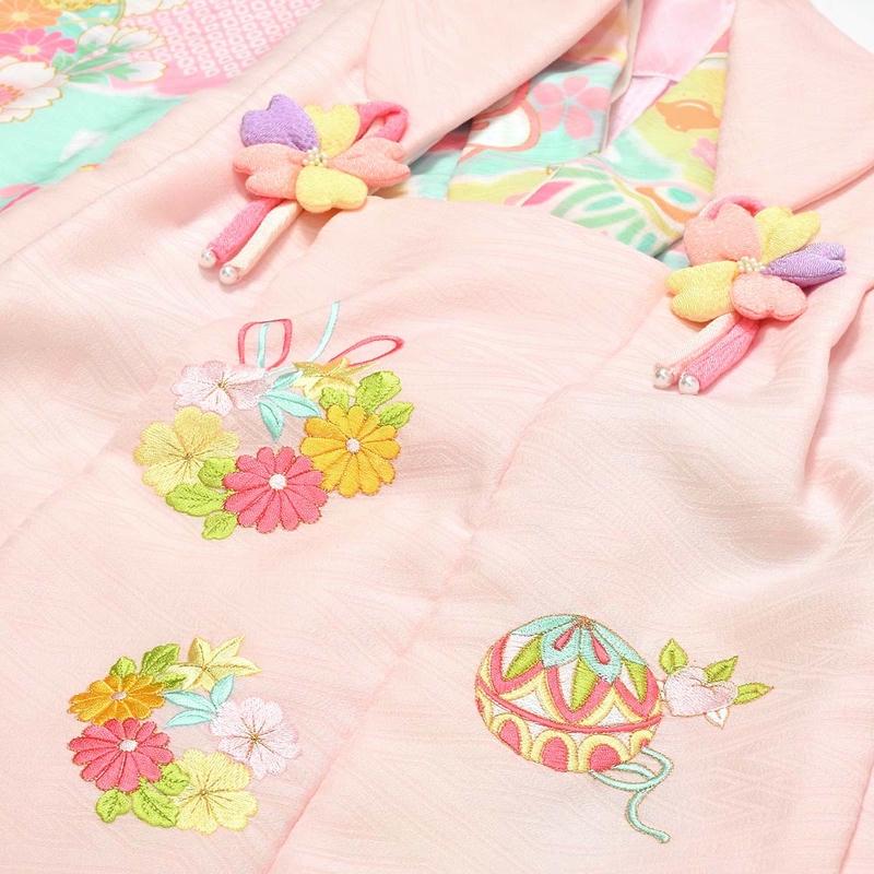 七五三 着物レンタル 3歳 753 式部浪漫 ブランド着物 女の子 フル
