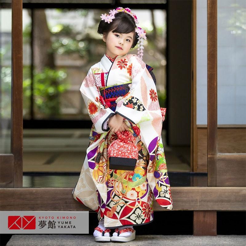 七五三 7歳着物 レンタル フルセット はいばら ブランド着物 白 七五三 7歳着物 レンタル フルセット はいばら ブランド着物 白