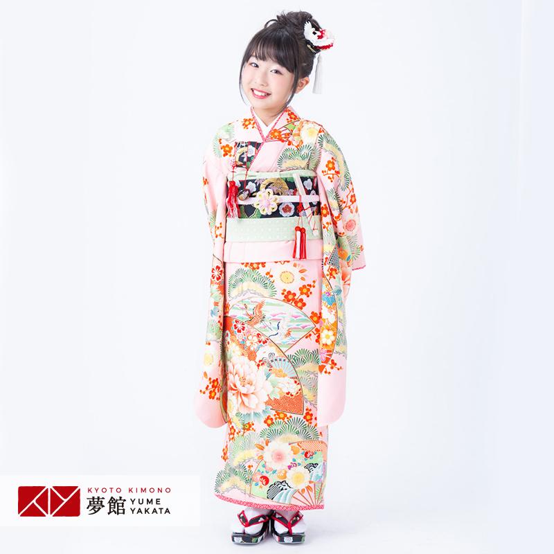 メーカー包装済 10 12月利用 七五三 7歳 七歳 着物 レンタル 乙葉 ピンク 扇面松梅に牡丹 女の子 四つ身 N056 N056 京都着物レンタル夢館 通販 Yahoo ショッピング 50 Off Brixwellinvestors Com