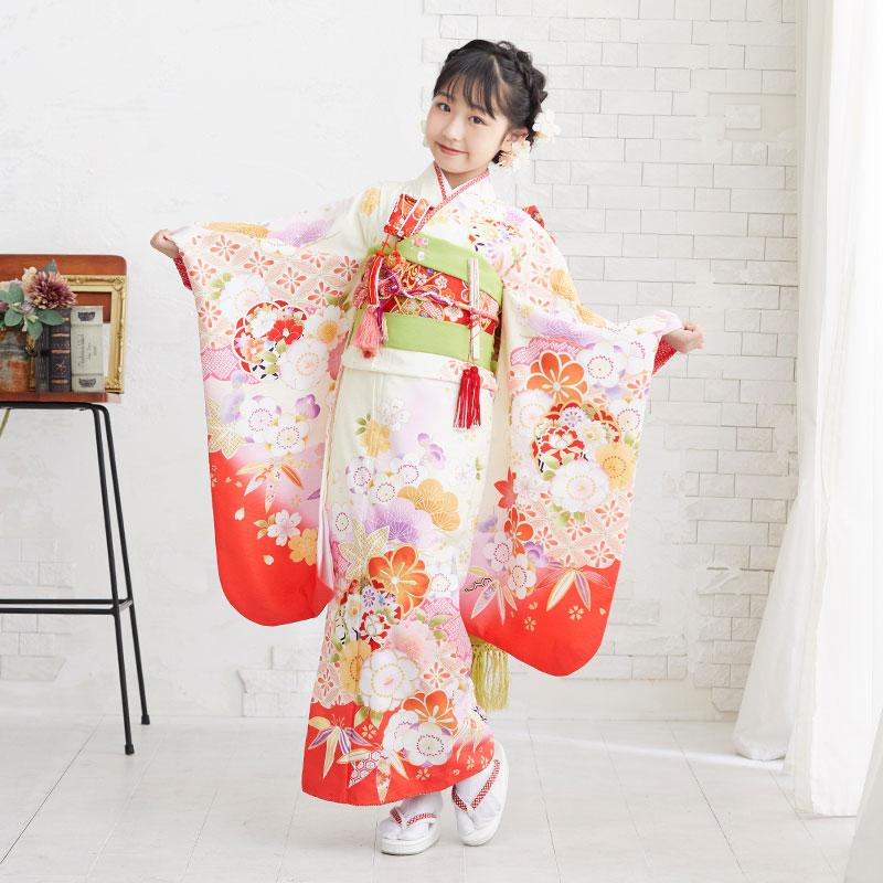 七五三 7歳着物 レンタル フルセット 式部浪漫 ブランド着物