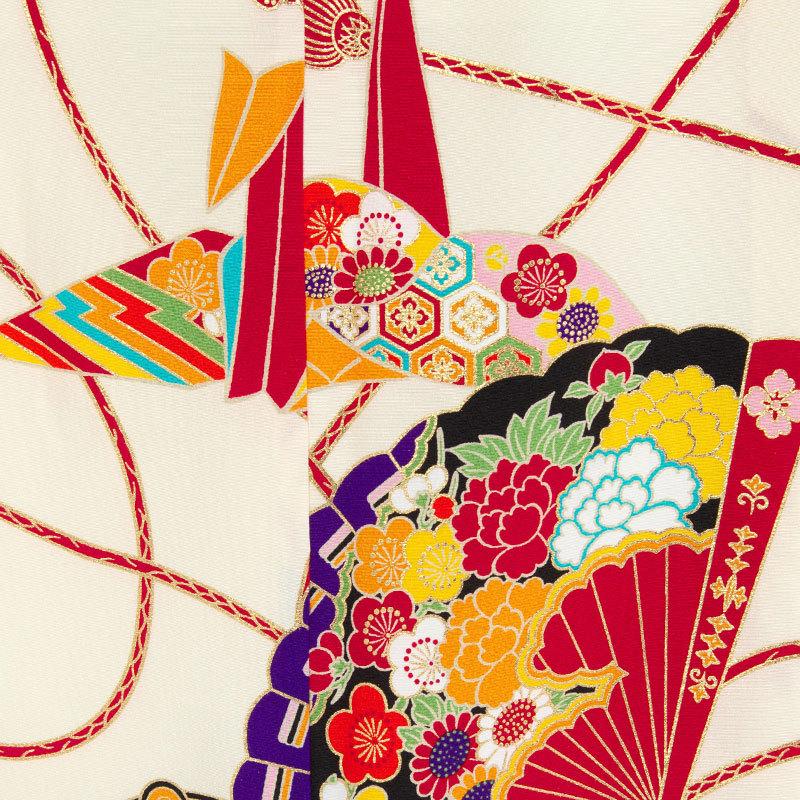 七五三 7歳着物 レンタル フルセット 紅一点 ブランド着物 オフ