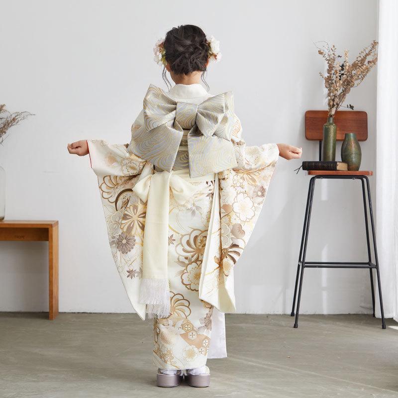 祝い熨斗♡七五三　7歳　女の子　セット　一式　白　ゴールド　黒 SOUBIEN（創美苑） 七五三 着物 レンタル 5歳 男の子 フルセット 袴