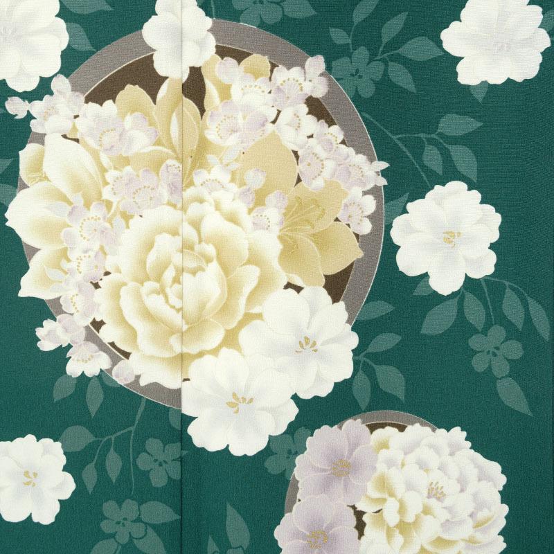 七五三 7歳着物 レンタル フルセット プチプリ ブランド着物 グリーン