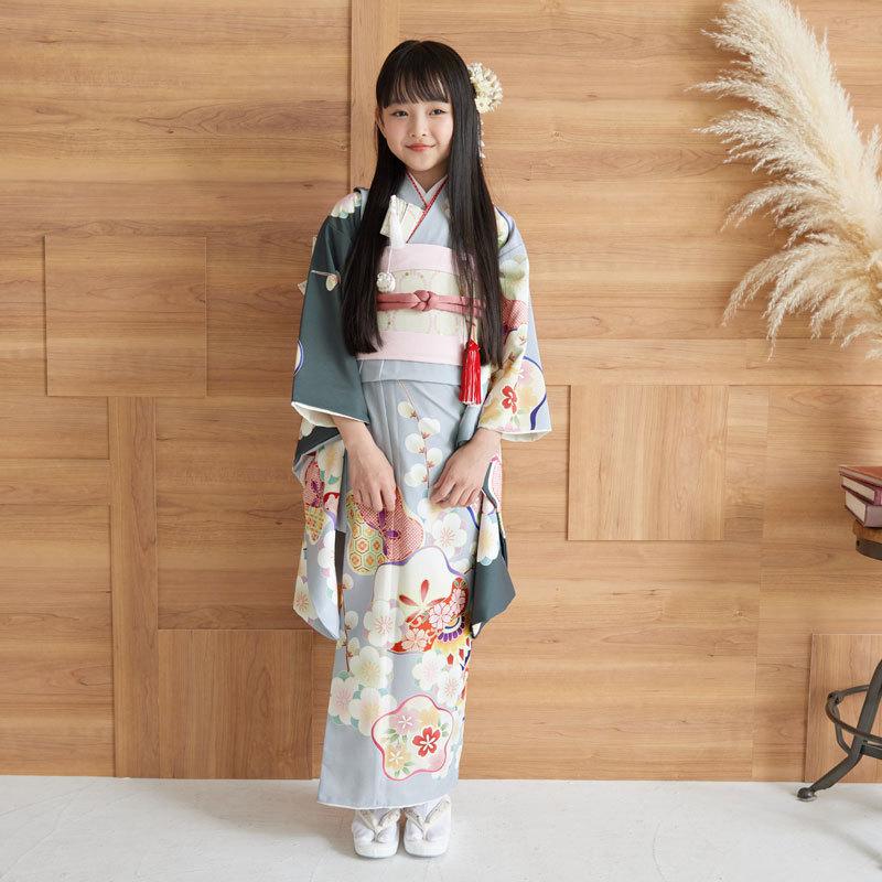 7歳　式部浪漫　ブランド着物　お着物セット 七五三 7歳着物 レンタル フルセット 式部浪漫 ブランド着物