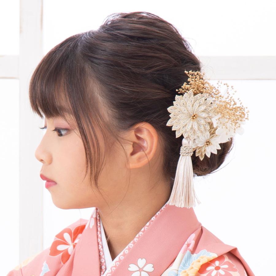 七五三 7歳着物 レンタル フルセット ピンクベージュ 花の扇面に