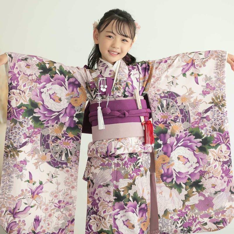 七五三 7歳着物 レンタル フルセット 式部クラシック ブランド着物 薄