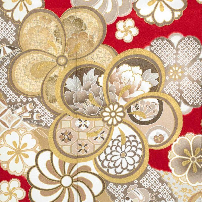 セット　七五三７歳女の子　着物＆帯＆袖なし長襦袢＆小物　化繊　エンジ×黒　紅型 2003_3629_35_ca8.jpg