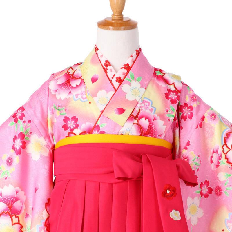 子供用 袴 園児袴セール開催中 袴 セット レンタル 女の子 卒園式 ピンク 桜