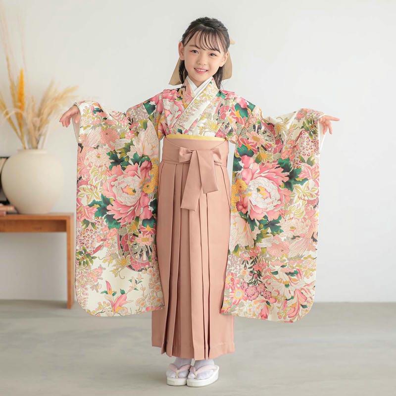 ②110〜120㎝　ハンドメイド　着物と袴風スカート　ミント×ピンク　卒園式 楽天市場】女の子 着物袴セット 卒園式袴 ちょっと小さめ