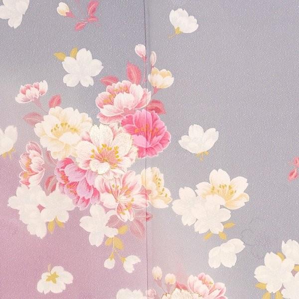 hiromichi nakano（ヒロミチナカノ） 振袖レンタル グレー 桜(絹) 成人