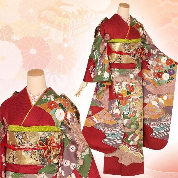 訳あり　振り袖　振り袖のみ 楽天市場】[5万円均一SALE]【成人式 振袖 レンタル】RS1366 正絹