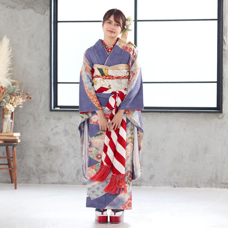 振袖レンタル きぬたや総絞り京友禅 熨斗(絹) 成人式 結婚式 モデル