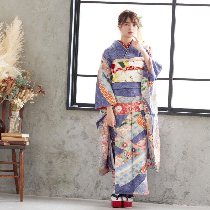 SALE 振袖レンタル きぬたや総絞り京友禅 熨斗(絹) 成人式 結婚式 