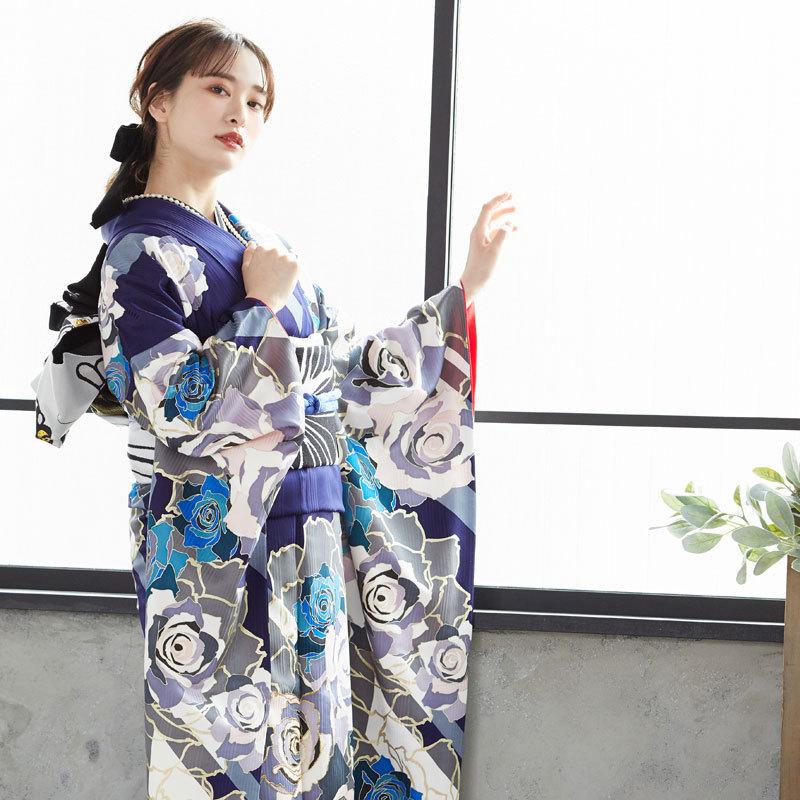 CECIL McBEE SALE 振袖レンタル セシルマクビー 紺 薔薇尽くし CECIL McBEE SALE 振袖レンタル セシルマクビー 紺 薔薇尽くし