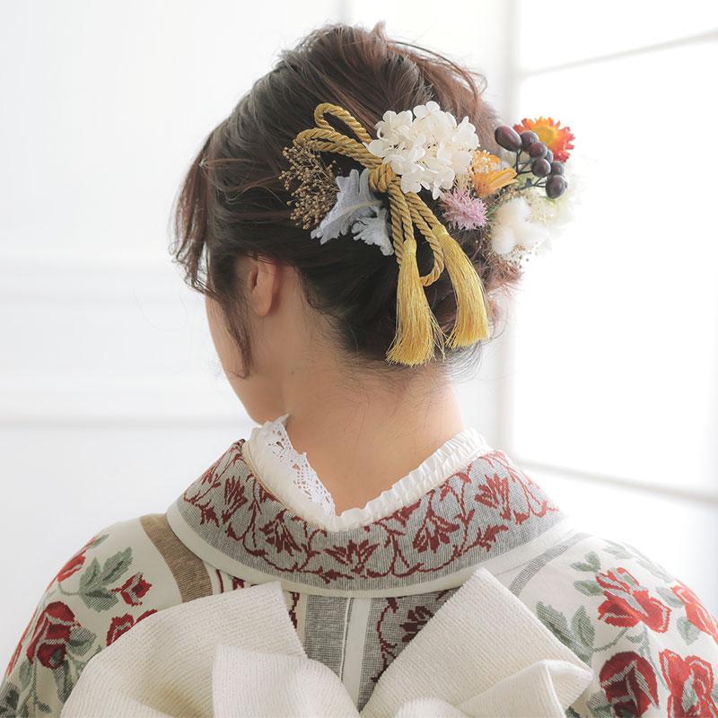 振袖レンタル 和風館  生成 ゴブラン織調薔薇 成人式 結婚式 対応身長154〜165cm 2〜11月利用 R2034の画像