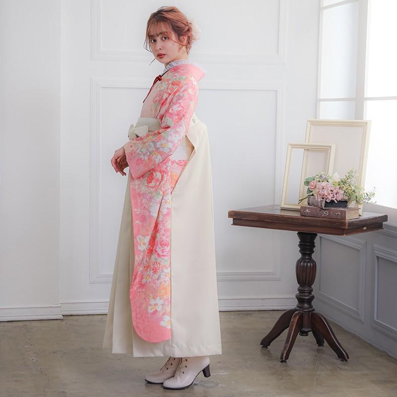 卒業式 袴セット LIZ LISA ピンク 薔薇尽し(絹)(R1491) レンタル