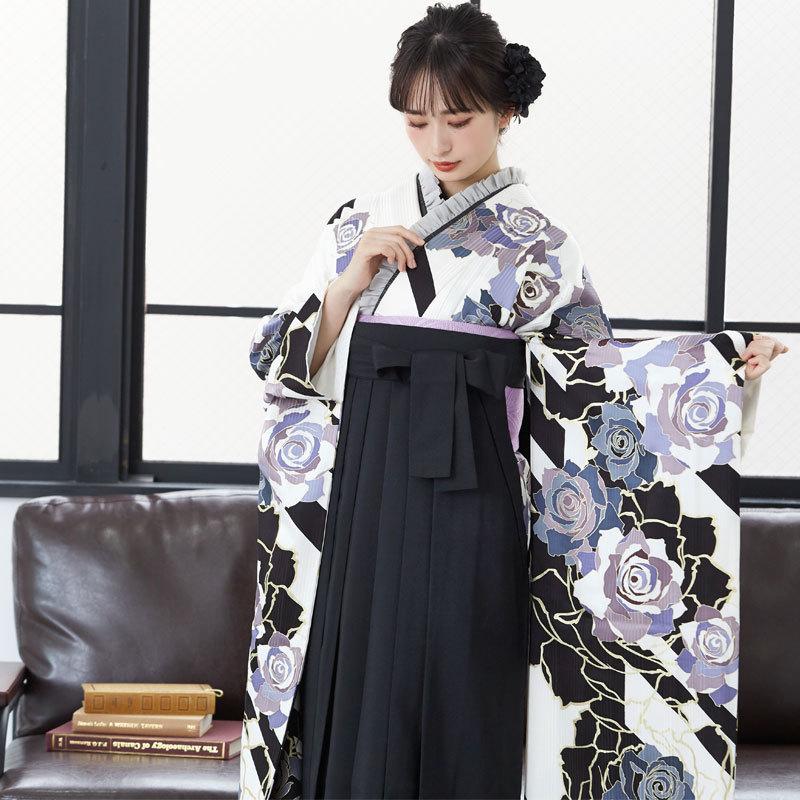 CECIL McBEE 卒業式 袴セット セシルマクビー 白 薔薇尽くし(宅 CECIL McBEE 卒業式 袴セット セシルマクビー 白 薔薇尽くし(宅
