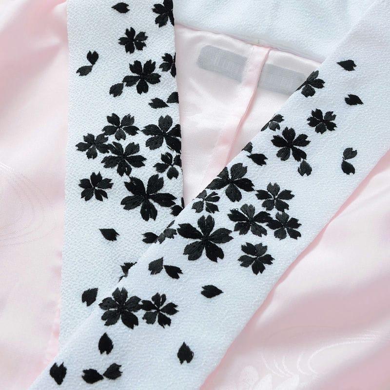 卒業式 袴セット 赤紫×白 毬に桜菊梅松(絹)(R1813) レンタル 大学生 振袖袴 RR2095の画像