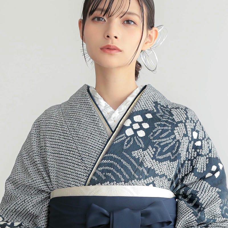 卒業式 袴セット 総絞り 紺ねず 牡丹に枝垂れ桜 レンタル 大学生 卒業式 袴セット 総絞り 紺ねず 牡丹に枝垂れ桜 レンタル 大学生