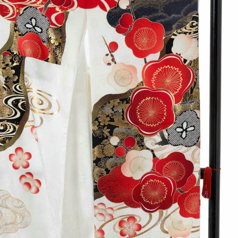 定価83600円セール開催中！卒業式 袴セット 白 道長取りに紅白梅(R2079