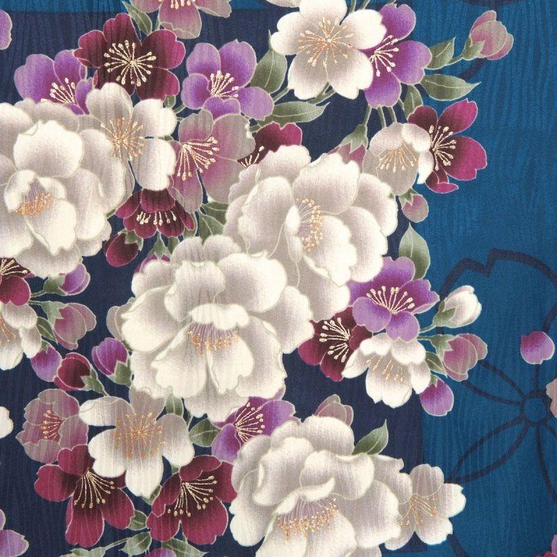 卒業式 袴セット 藍色 桜浪漫モデル着用小物セット レンタル 卒業式 袴セット 藍色 桜浪漫モデル着用小物セット レンタル