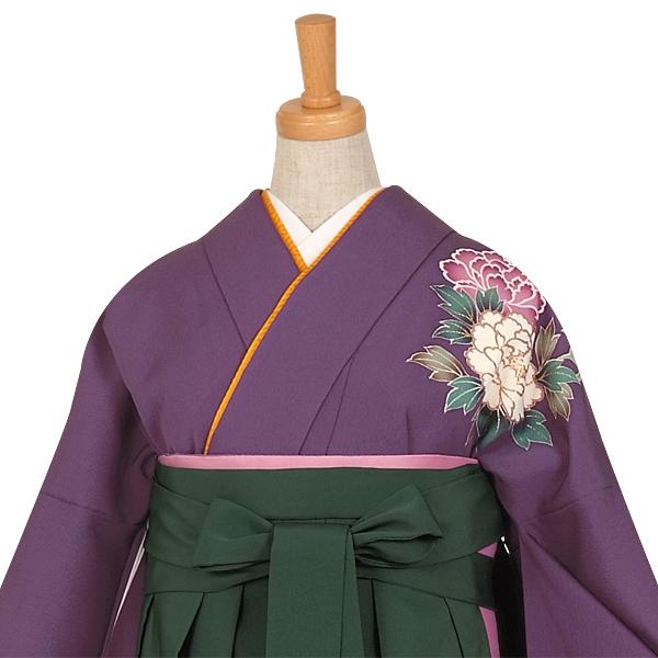卒業式 袴セット 安い 訳あり特価 紫 松竹梅と観世水(絹)(w) レンタル