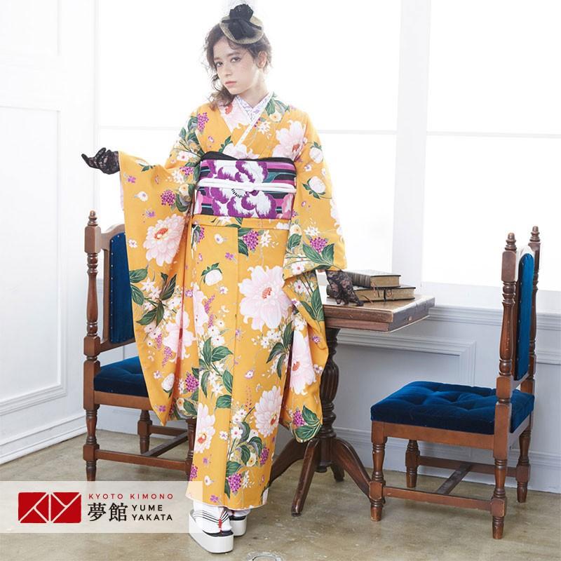 振袖 レンタル 成人式 結婚式 オレンジ ダリア きもの道楽 12月〜1月利用 対応身長154〜165cm RS1246